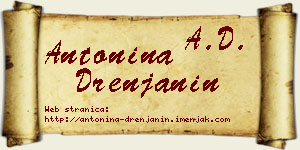 Antonina Drenjanin vizit kartica